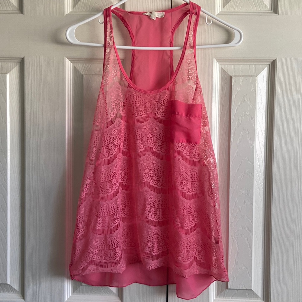 Lace tank top